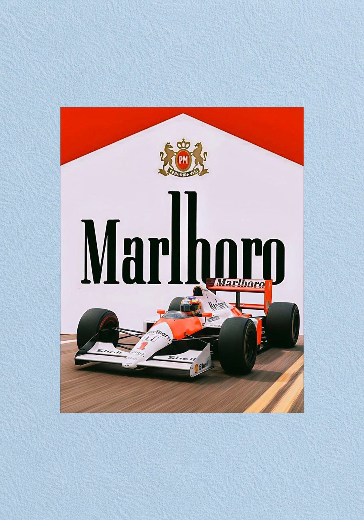 Vintage Marlboro McLaren F1 Poster