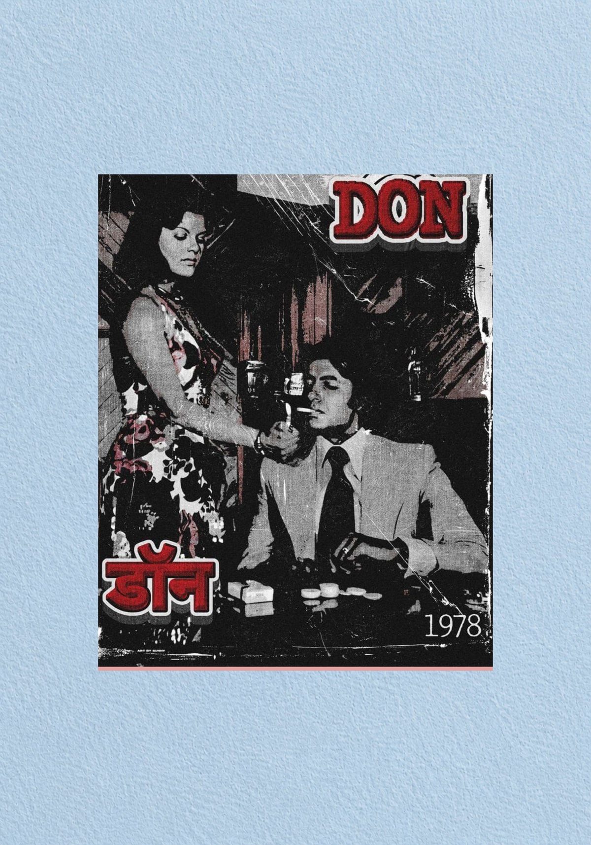 Don 1978 Retro Bollywood Poster
