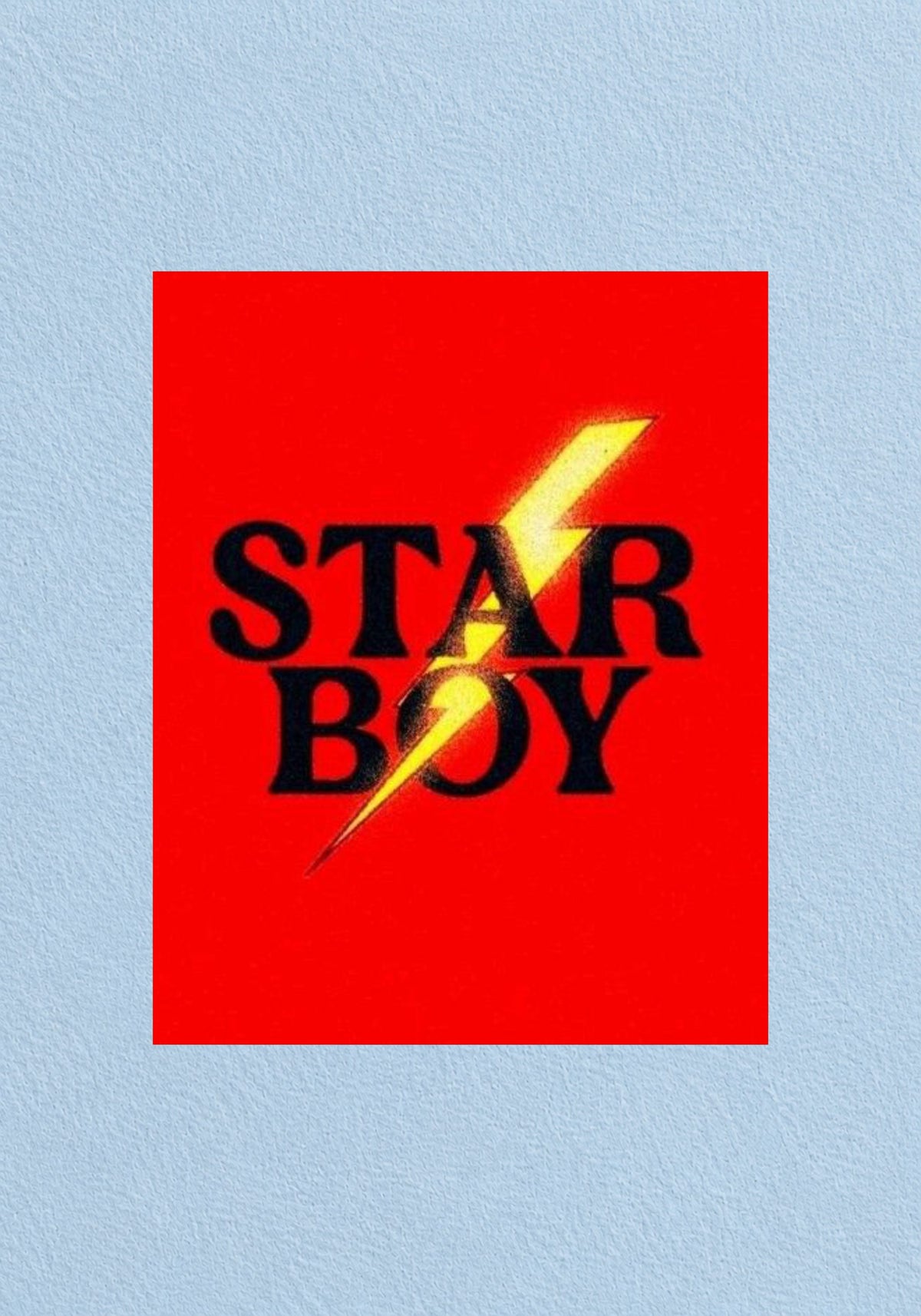 Star Boy Lightning Bolt Poster