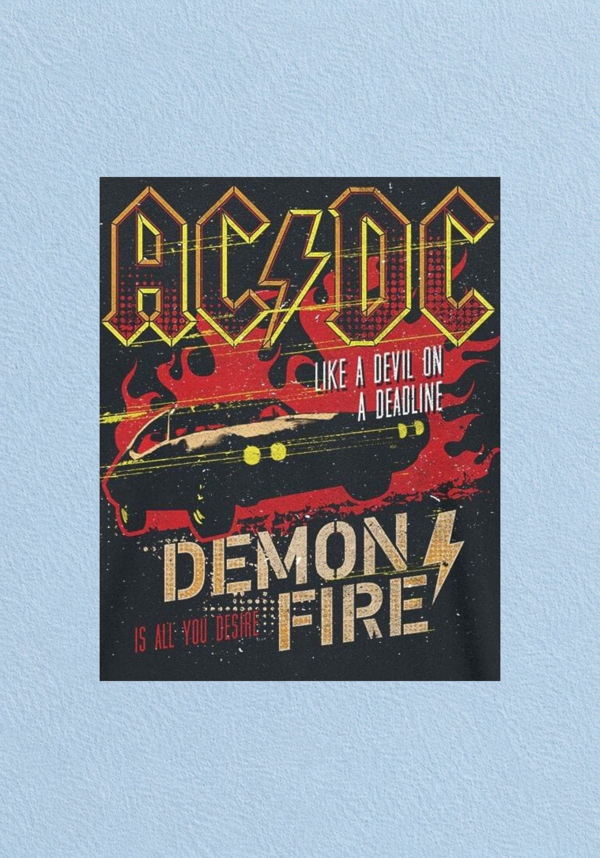 AC/DC Demon Fire Rock Poster