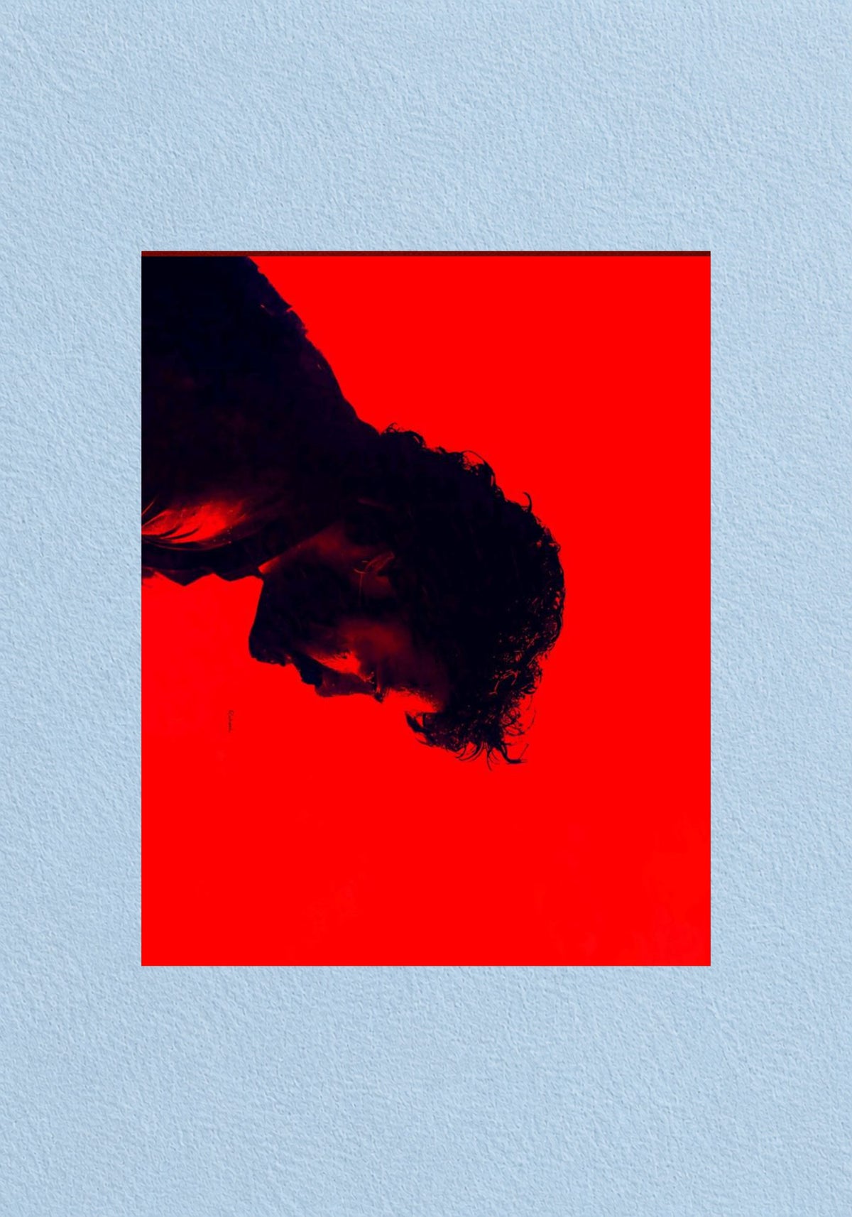 NTR Devara Red Silhouette Punch Poster