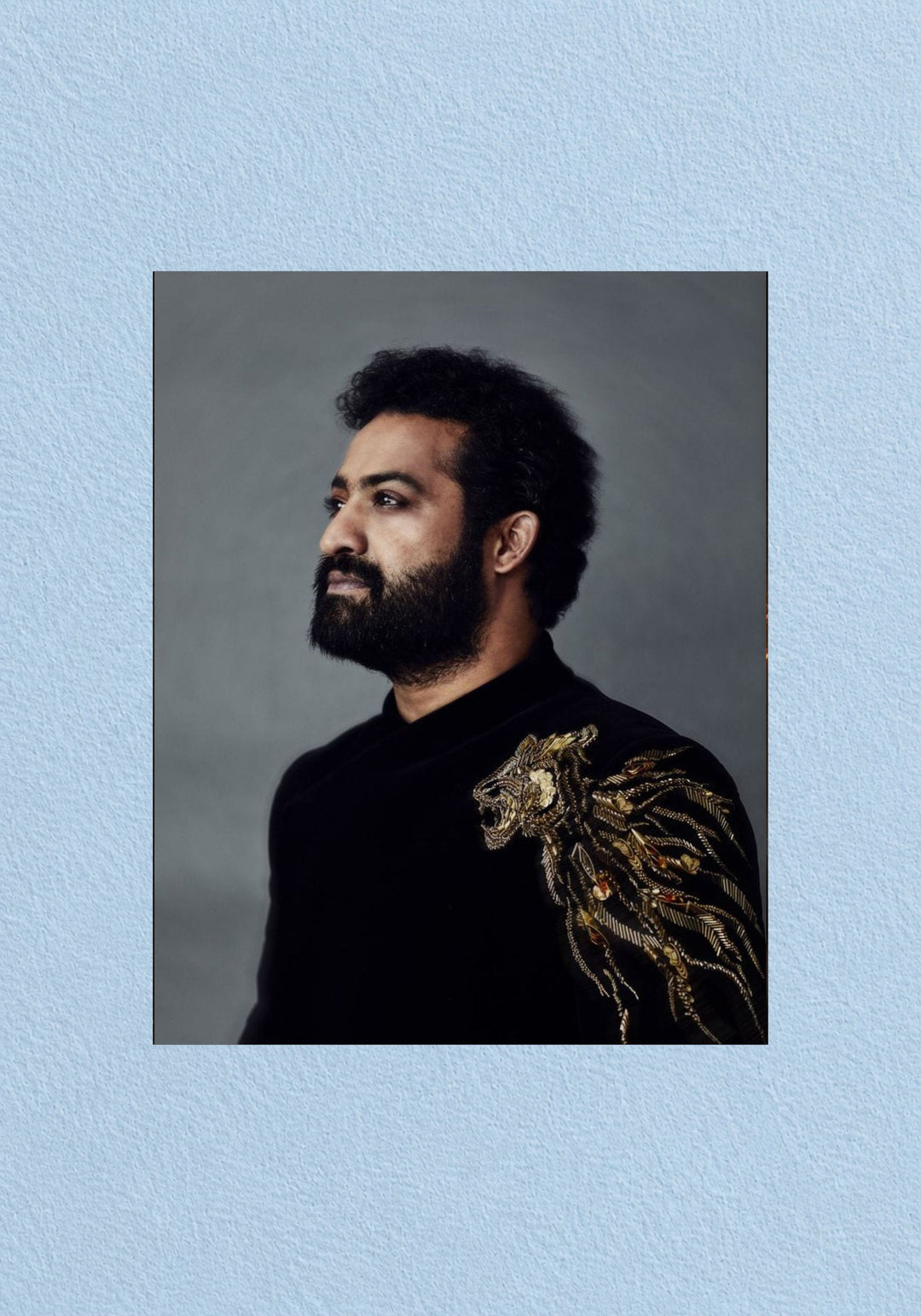 Jr NTR Editorial Portrait Poster