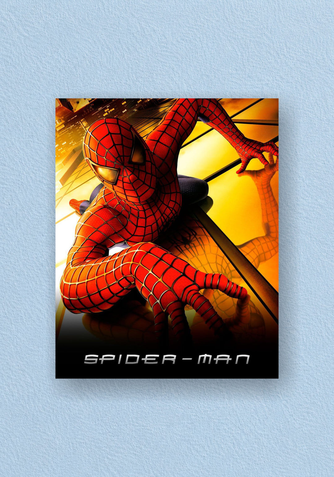 Spider-Man Orange Skyline Poster
