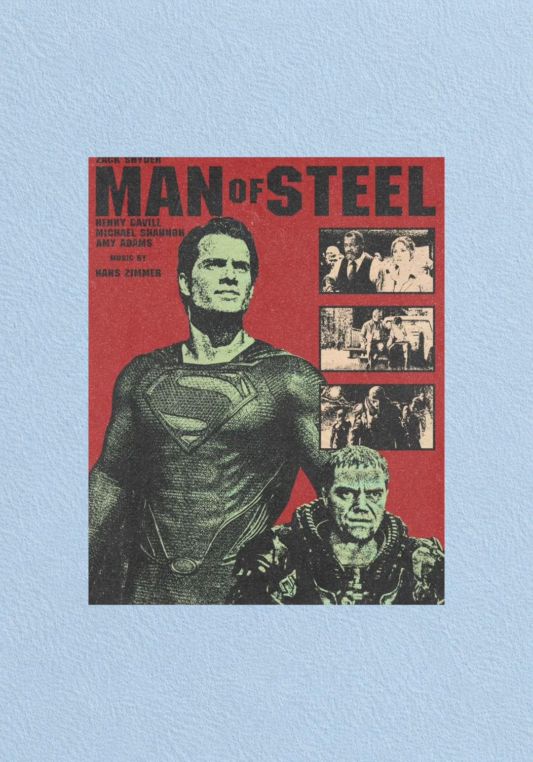 Man of Steel Retro Poster