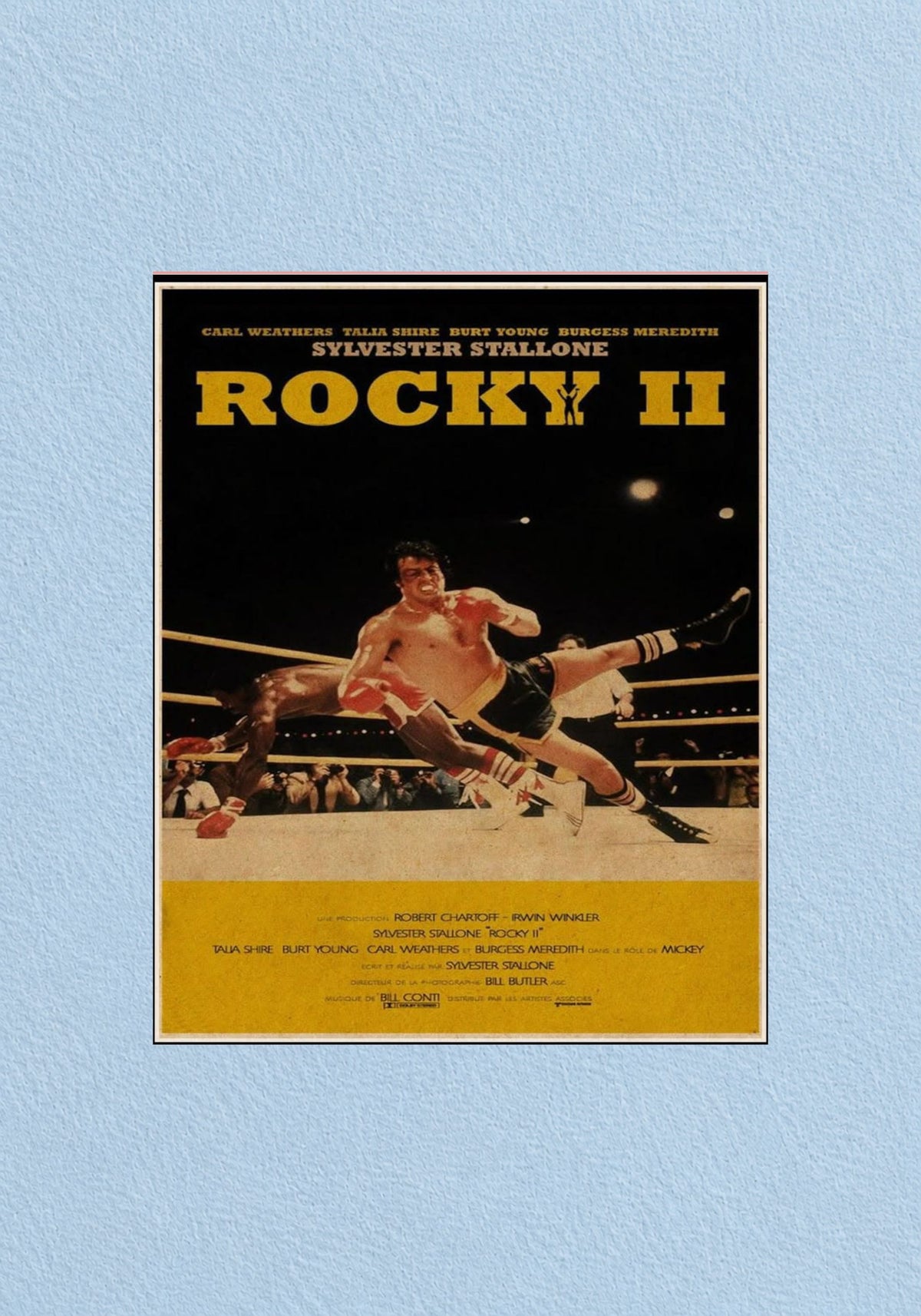 Rocky II Vintage Boxing Poster