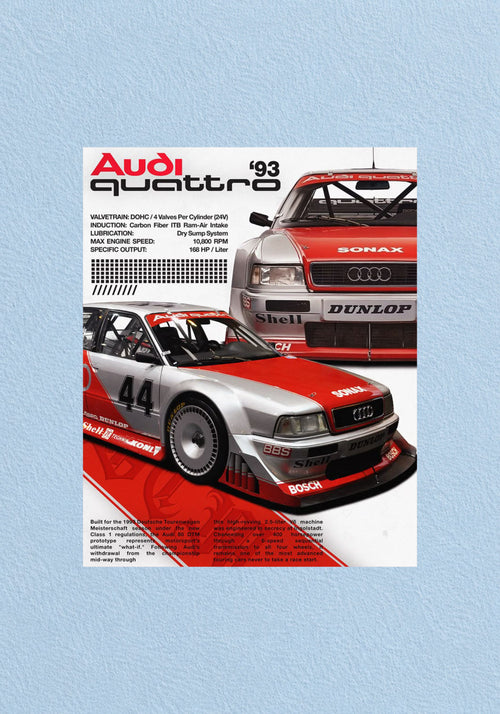 Audi Quattro Rally Poster