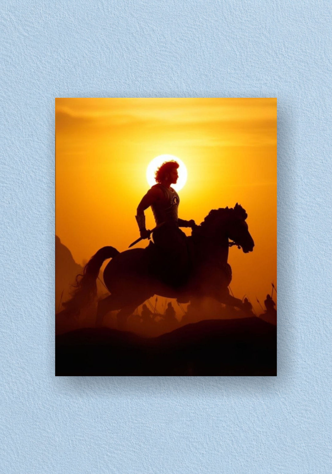 Baahubali Warrior Sunset Poster