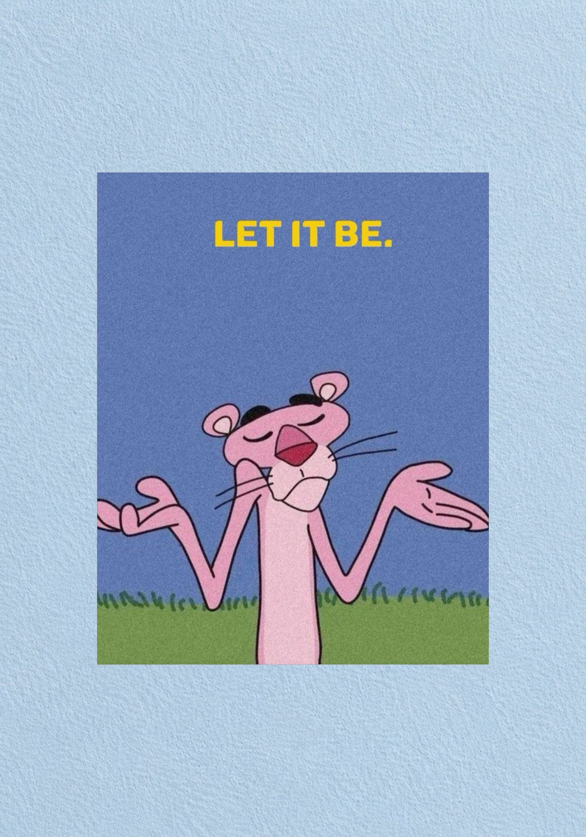 Pink Panther Let It Be Poster
