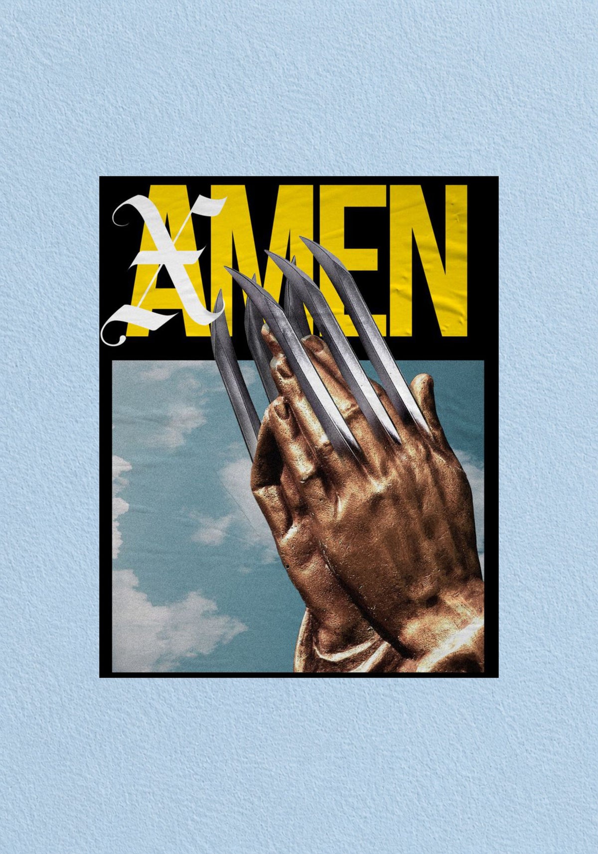 Amen Praying Hands Poster
