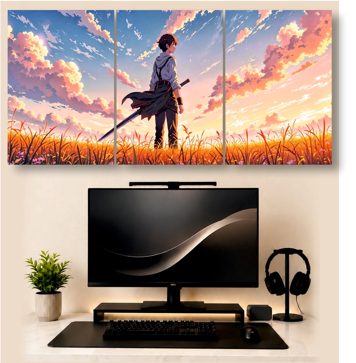Anime | 3 - Piece Split Poster | PosterDrip