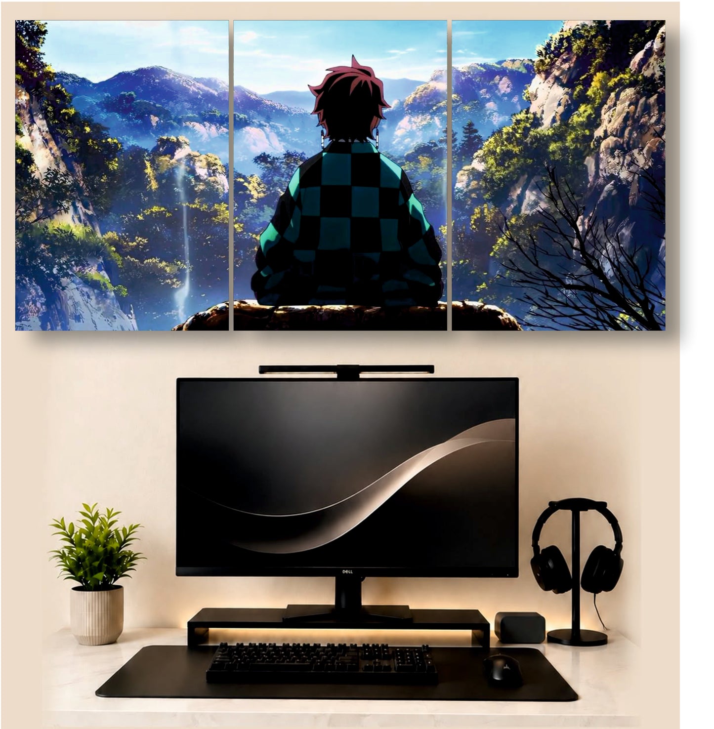 Demon Slayer | 3 - Piece Split Poster | PosterDrip