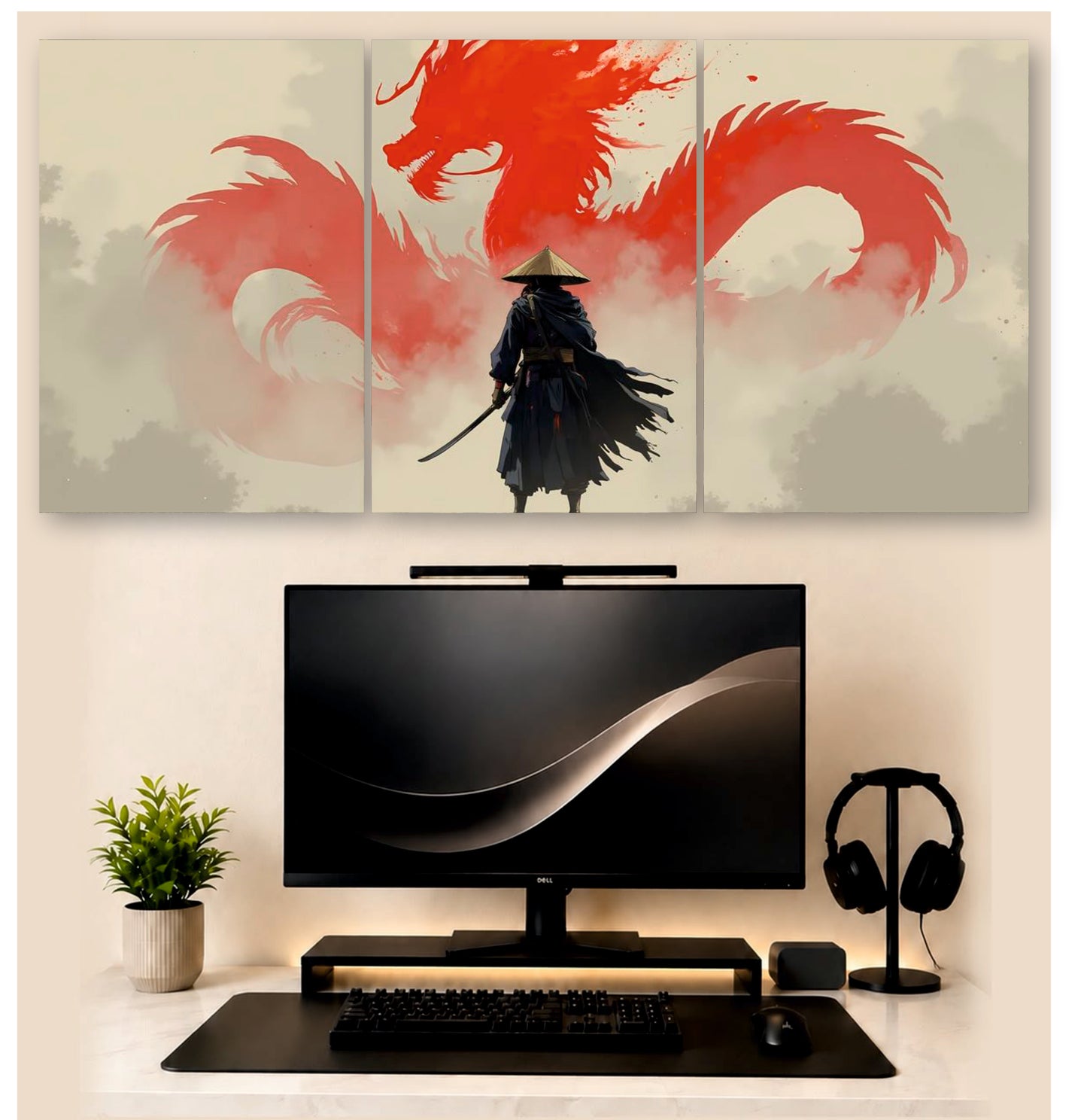Dargon Shadow Fight  | 3 - Piece Split Poster | PosterDrip