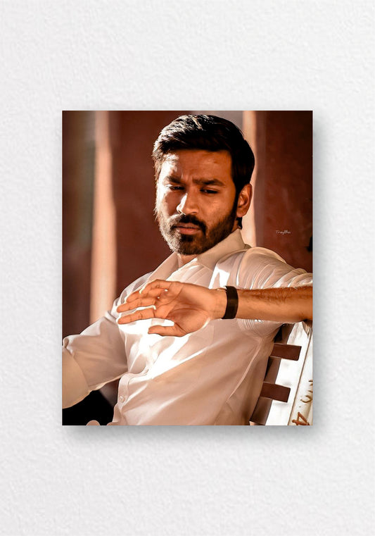 Dhanush Watch Check Candid Poster | Tamil Film Wall Art