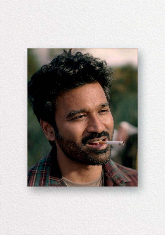 Dhanush Candid Close-Up Poster | Tamil Film Star Wall Art