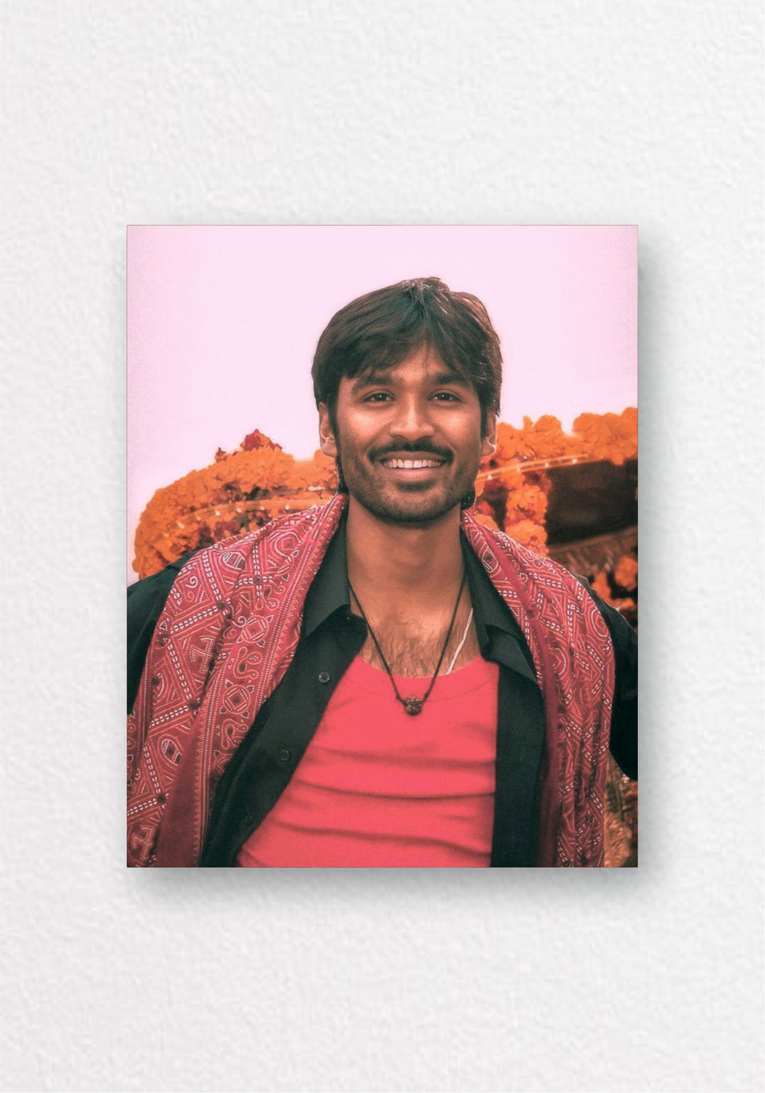 Dhanush Ranjaa Movie | Pink Backdrop Candid Poster