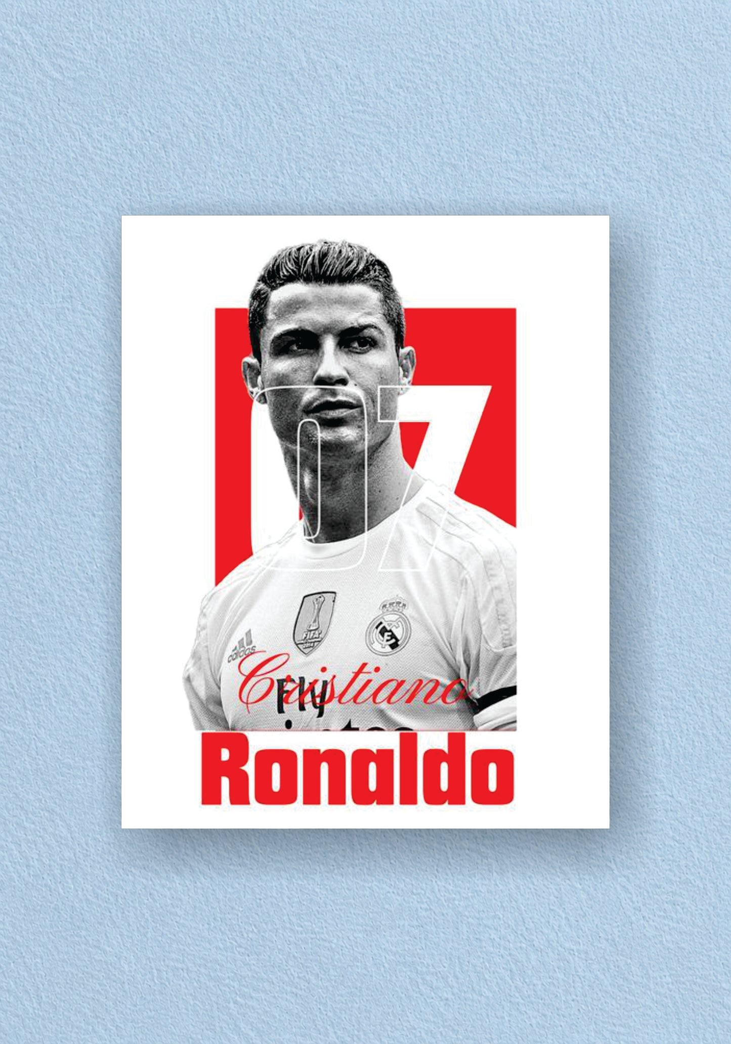 Cristiano Ronaldo – Real Madrid #7 Graphic Poster