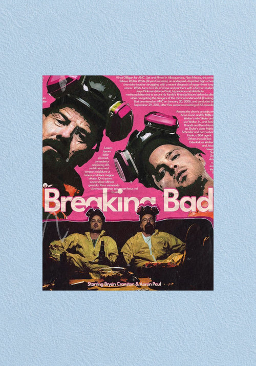 Breaking Bad Retro Comic Poster | TV Show Wall Art