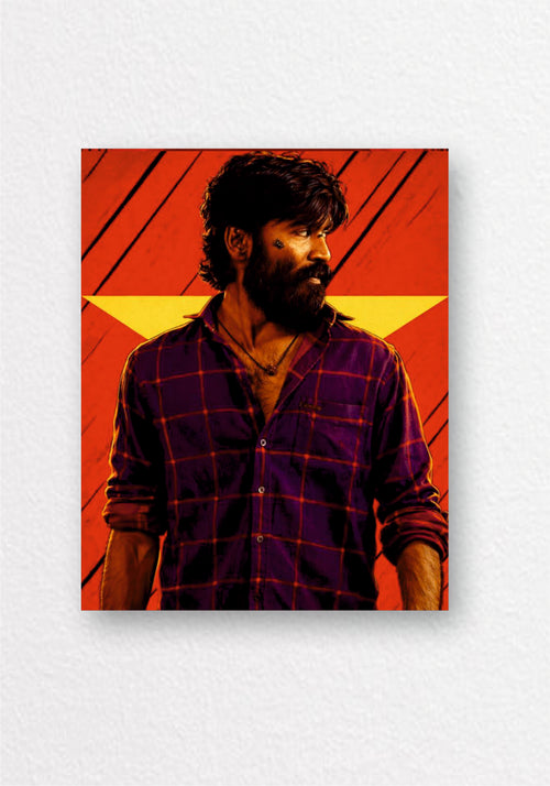 Karna Movie Style Silhouette Poster | Tamil Cinema Wall Art