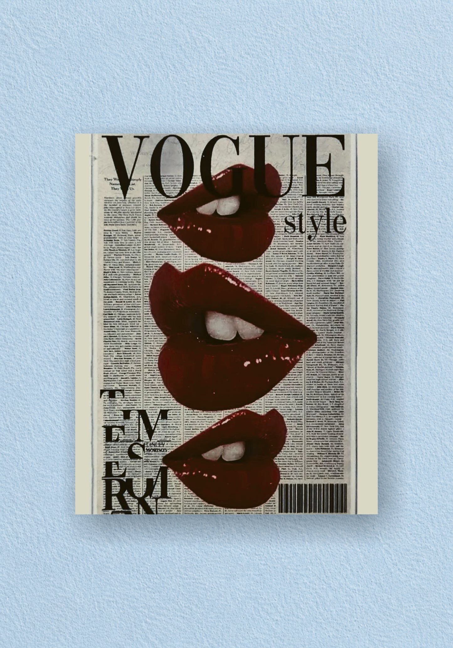 Vogue Style Lips Poster