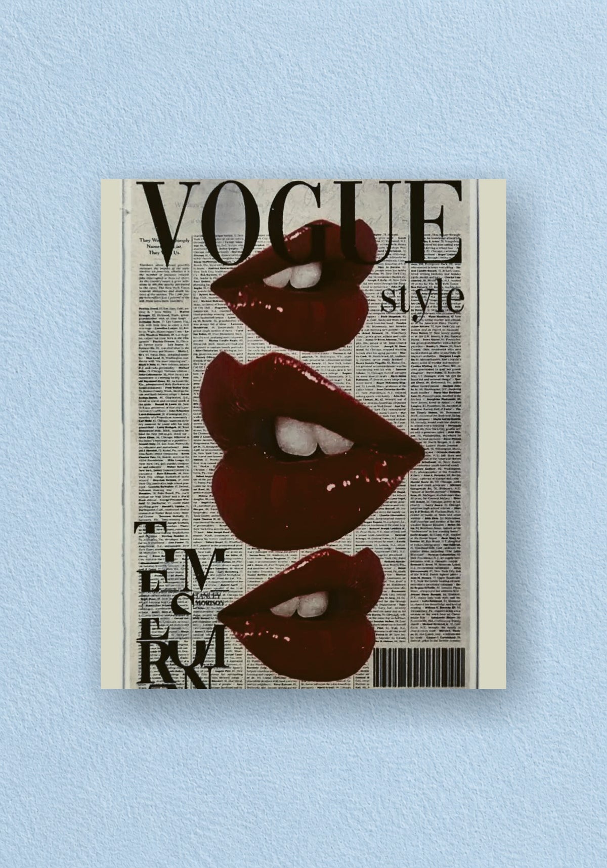 Vogue Style Lips Poster
