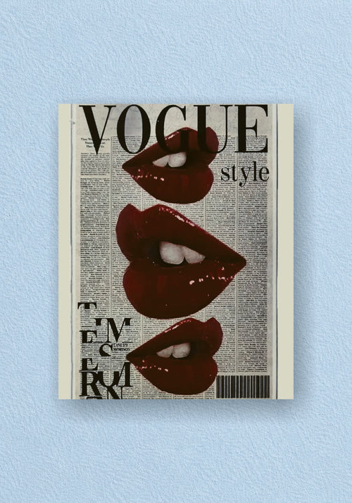 Vogue Style Lips Poster