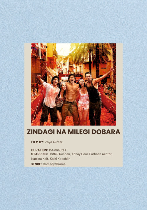 Zindagi Na Milegi Dobara Poster | Bollywood Wall Poster