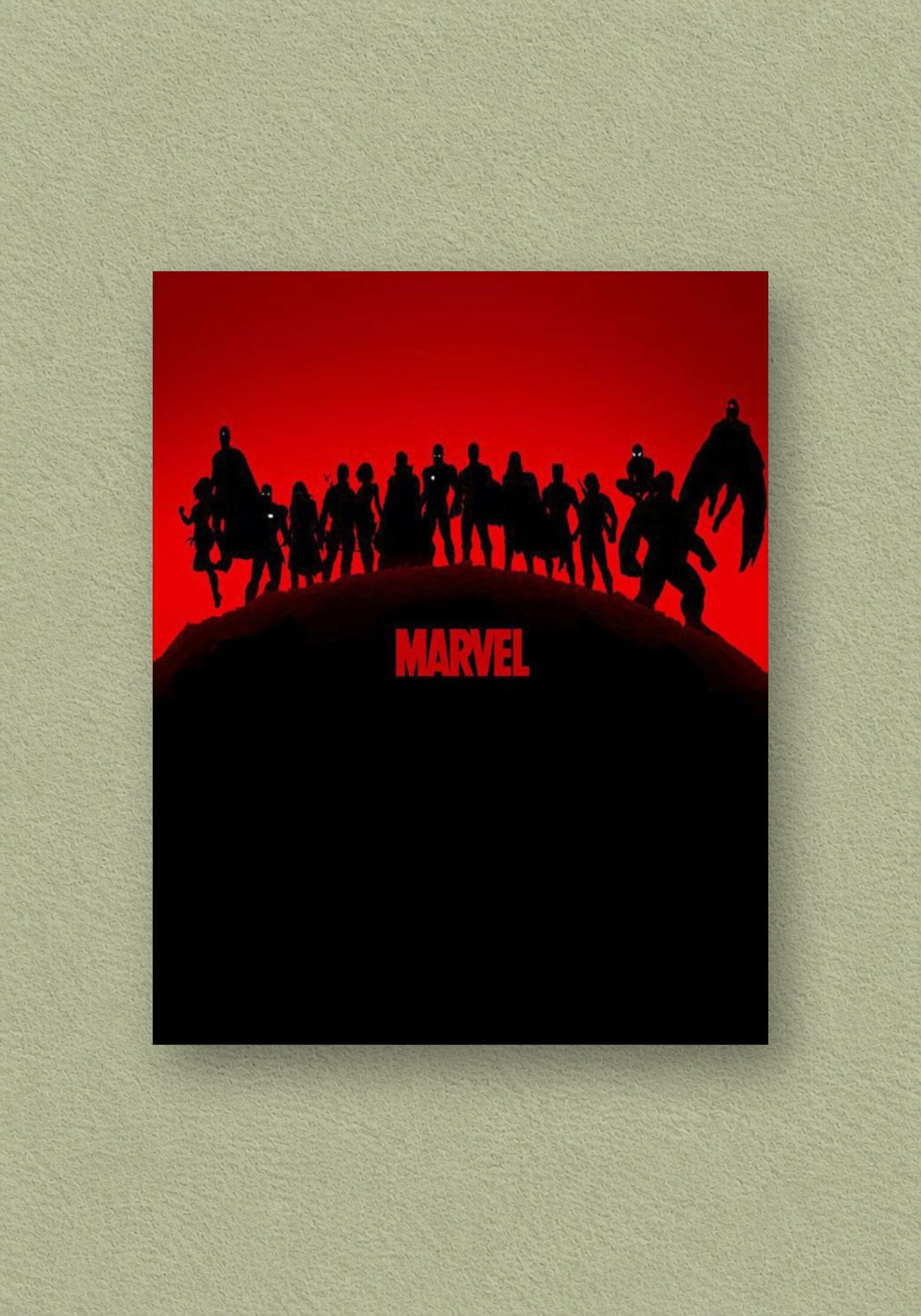 Marvel Squad | Hero Squad Silhouette Poster