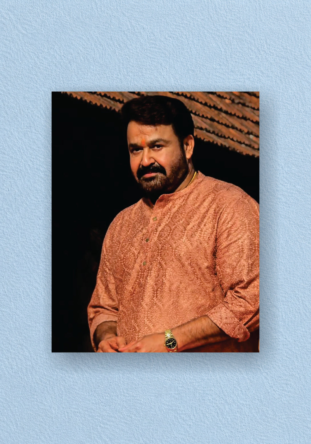 Mohanlal Candid Traditional Kurta Poster