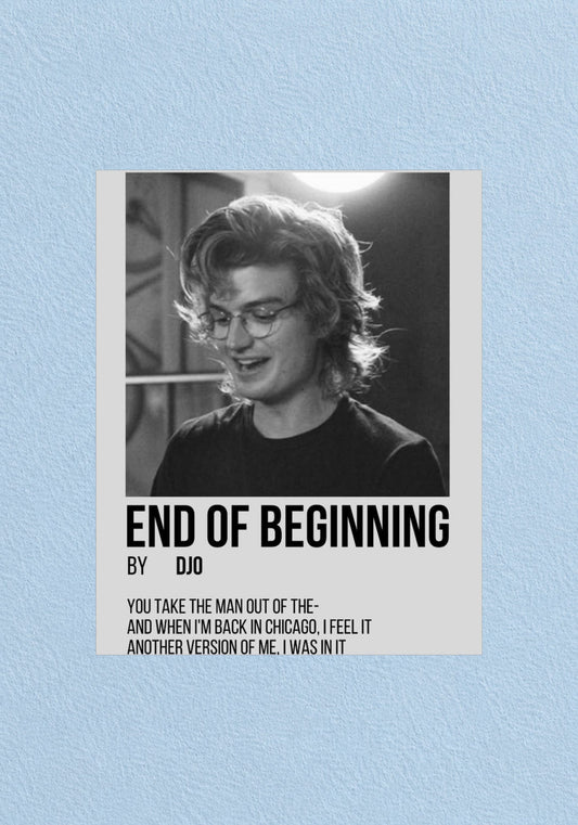 End of Beginning Poster | Music Wall Art