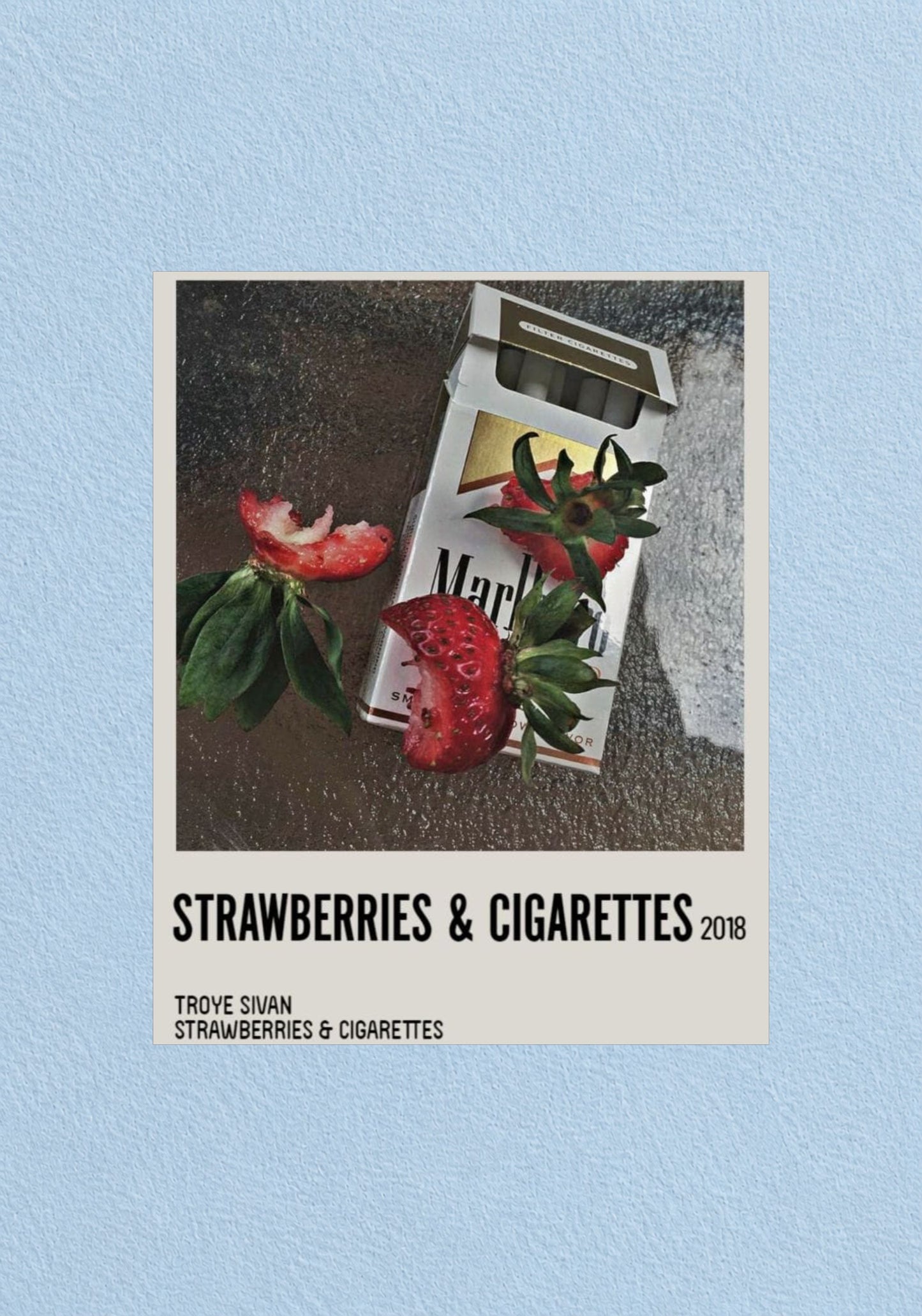 Strawberries and Cigarettes Poster | Music Wall Art