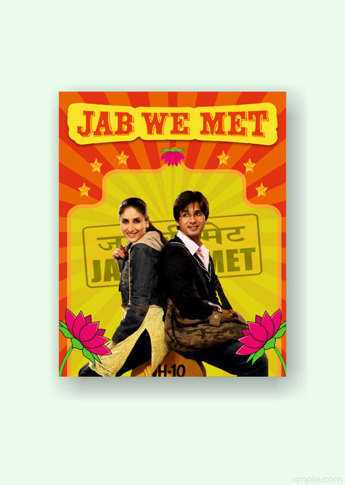 Jab We Met Retro Truck-Art Movie Poster.