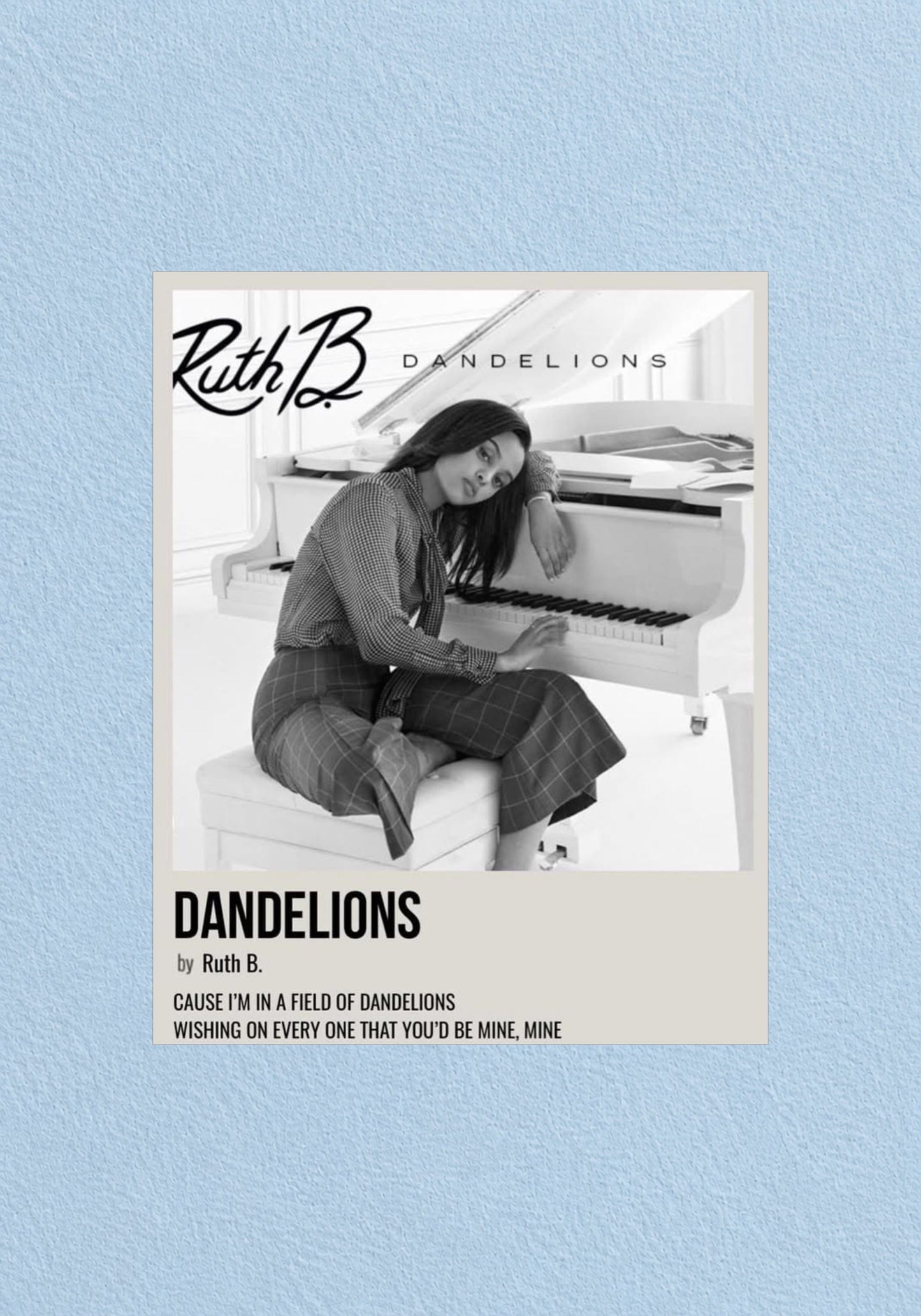 Dandelions Poster | Music Wall Art