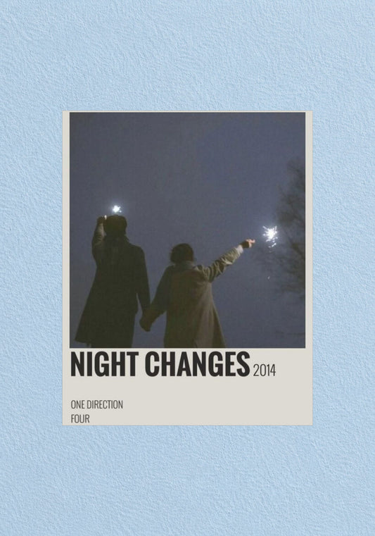 Night Changes Poster | Music Wall Art