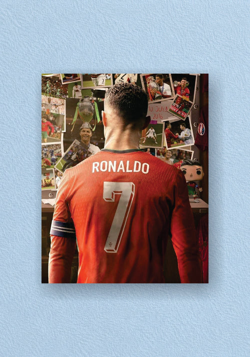 Cristiano Ronaldo Manchester United #7 Back Jersey Poster