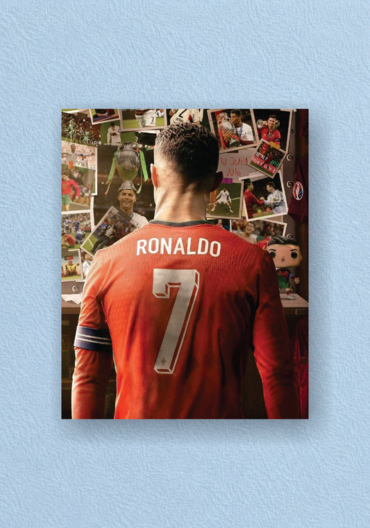 Cristiano Ronaldo Manchester United #7 Back Jersey Poster