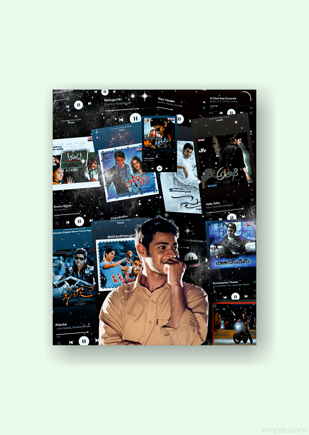 Mahesh Babu Telugu Cinema Music Poster | Movie Wall Art