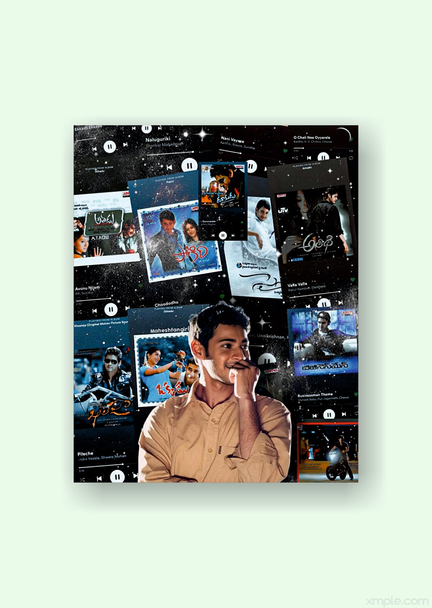 Mahesh Babu Telugu Cinema Music Poster | Movie Wall Art