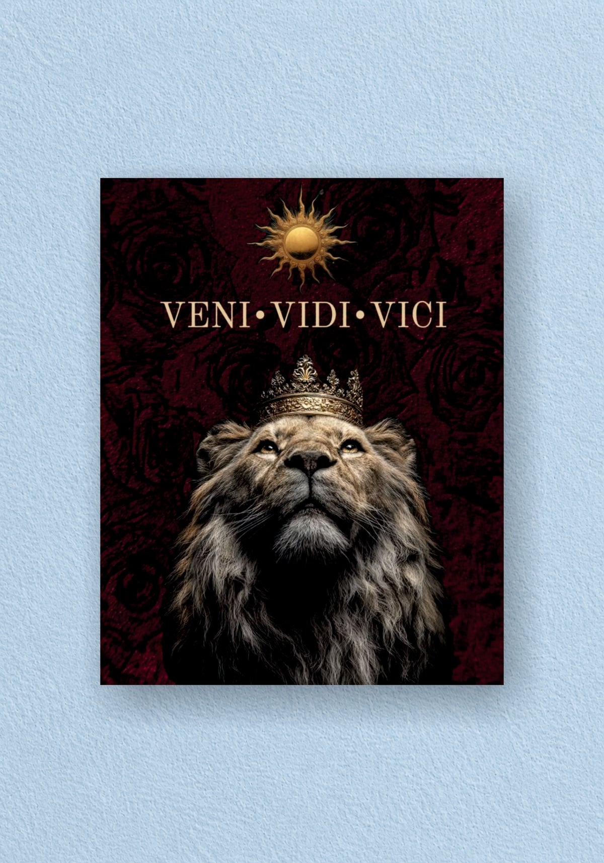Veni Vidi Vici Lion Poster | Aesthetic Wall Poster