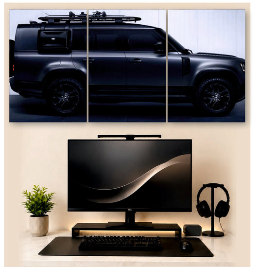 Defender Roof Rack Tour – 3-Piece Split Wall Art | SUV Decor
