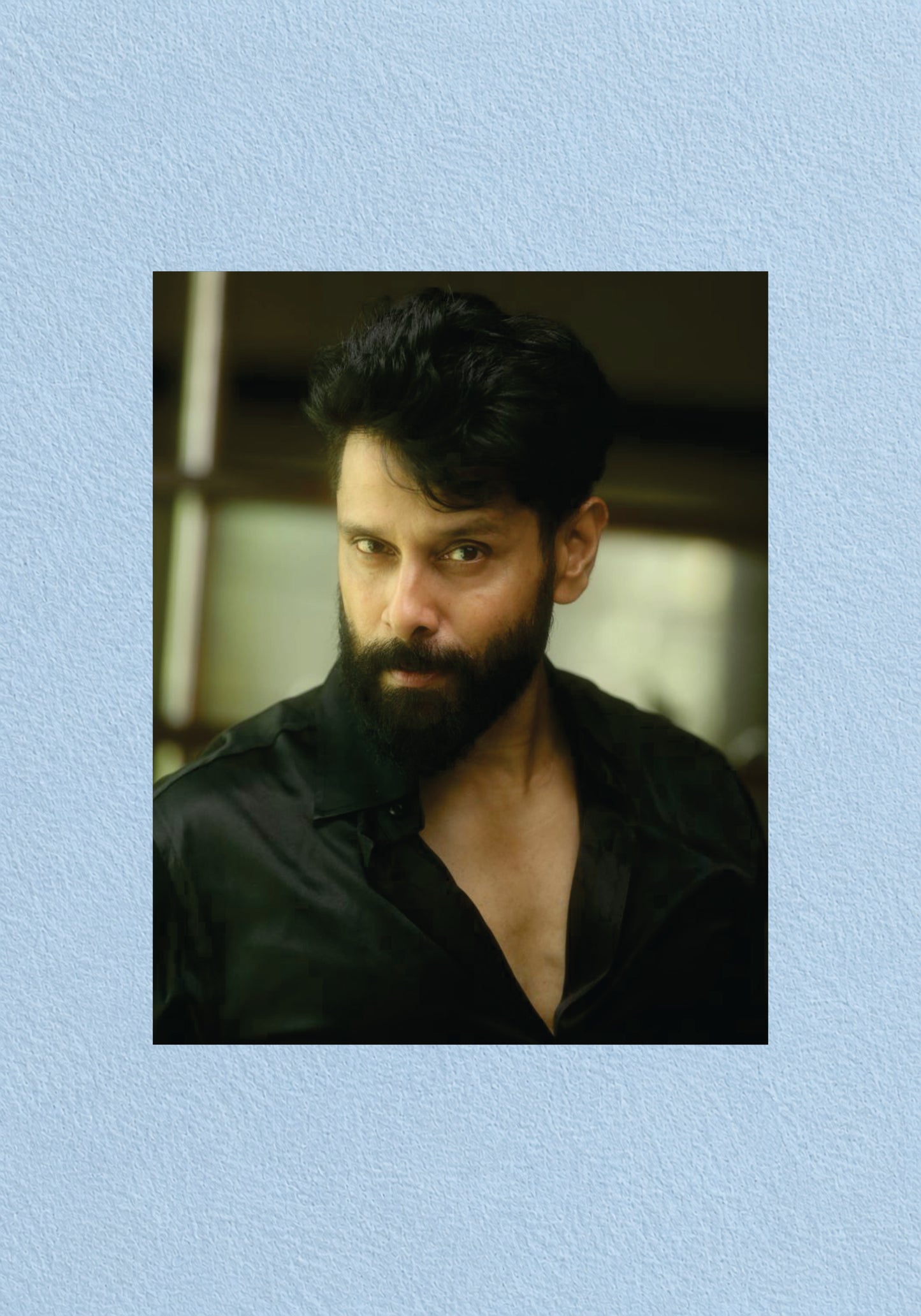 Chiyaan Vikram - Bearded Candid Portrait Poster