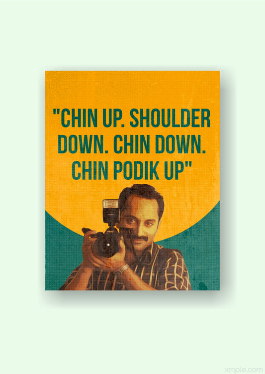 Maheshinte Prathikaaram Photographer | Chin Up Shoulders Down Poster