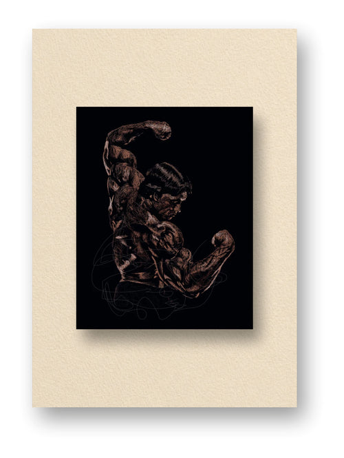 Arnlod Gym Body Figure Abstract Poster