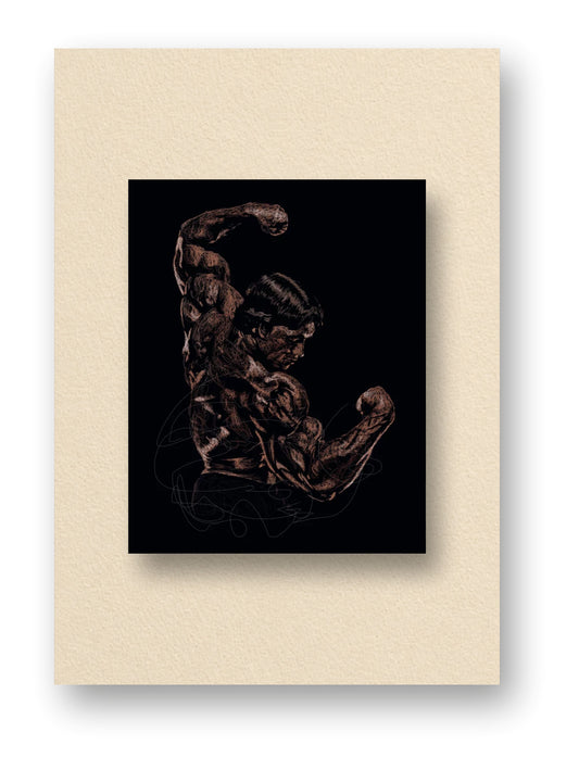 Arnlod Gym Body Figure Abstract Poster