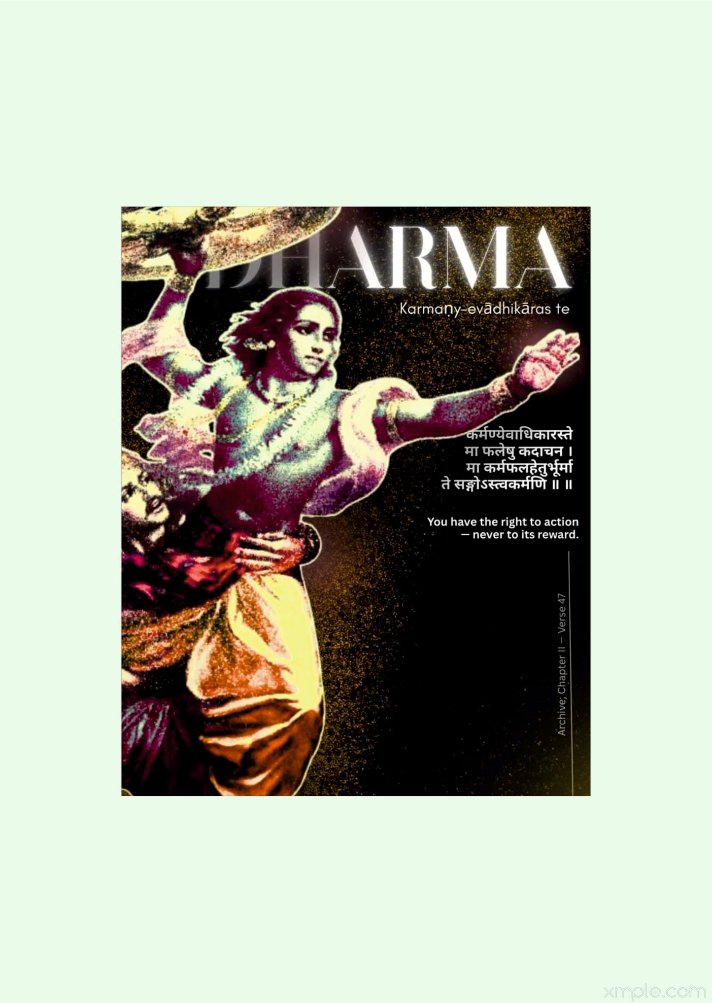 Dharma - Karmanyevadhikaraste Bhagavad Gita Poster