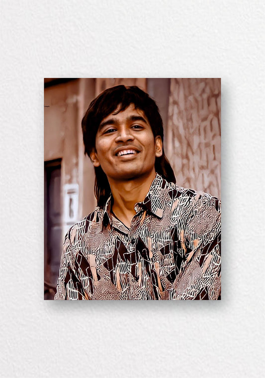 Dhanush Street Style Candid Poster | Tamil Film Wall Art