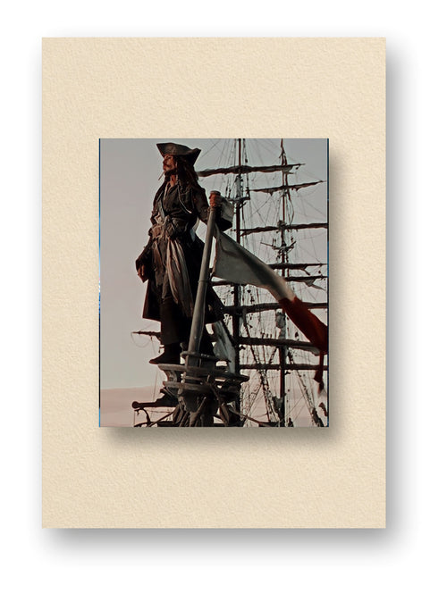 Pirates of the Caribbean |Sailor Silhouette Ship Poster