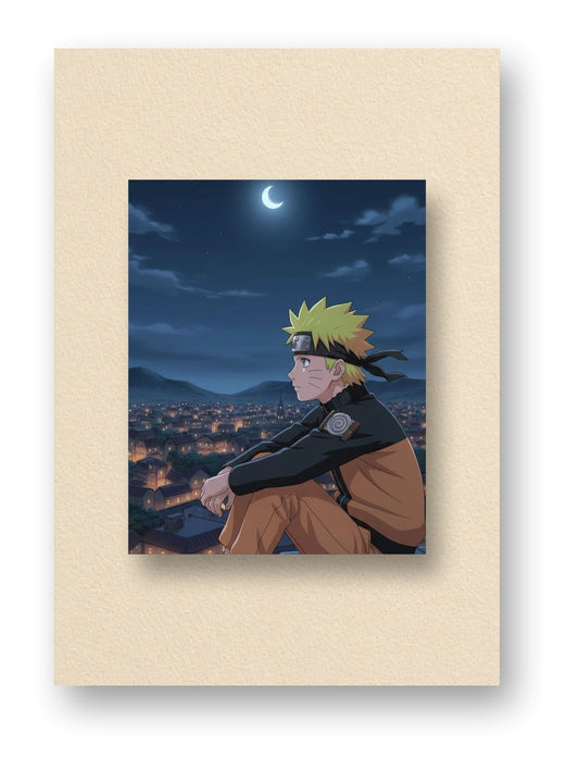 Goku | Moonlit Rooftop Poster
