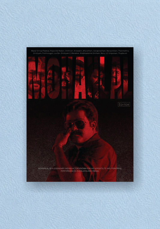 Mohanlal Red Tone Tribute Poster