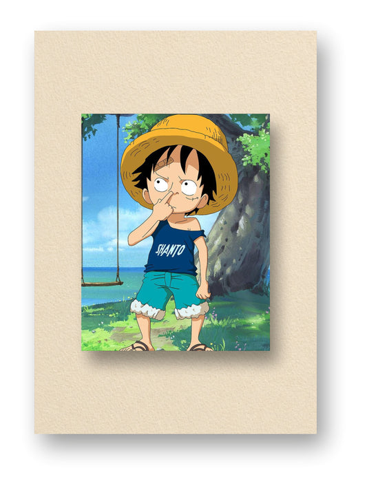 Monkey D Lufffy | Childhood anime | One Piece