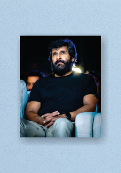 Chiyaan Vikram - Candid Front Row Portrait Poster